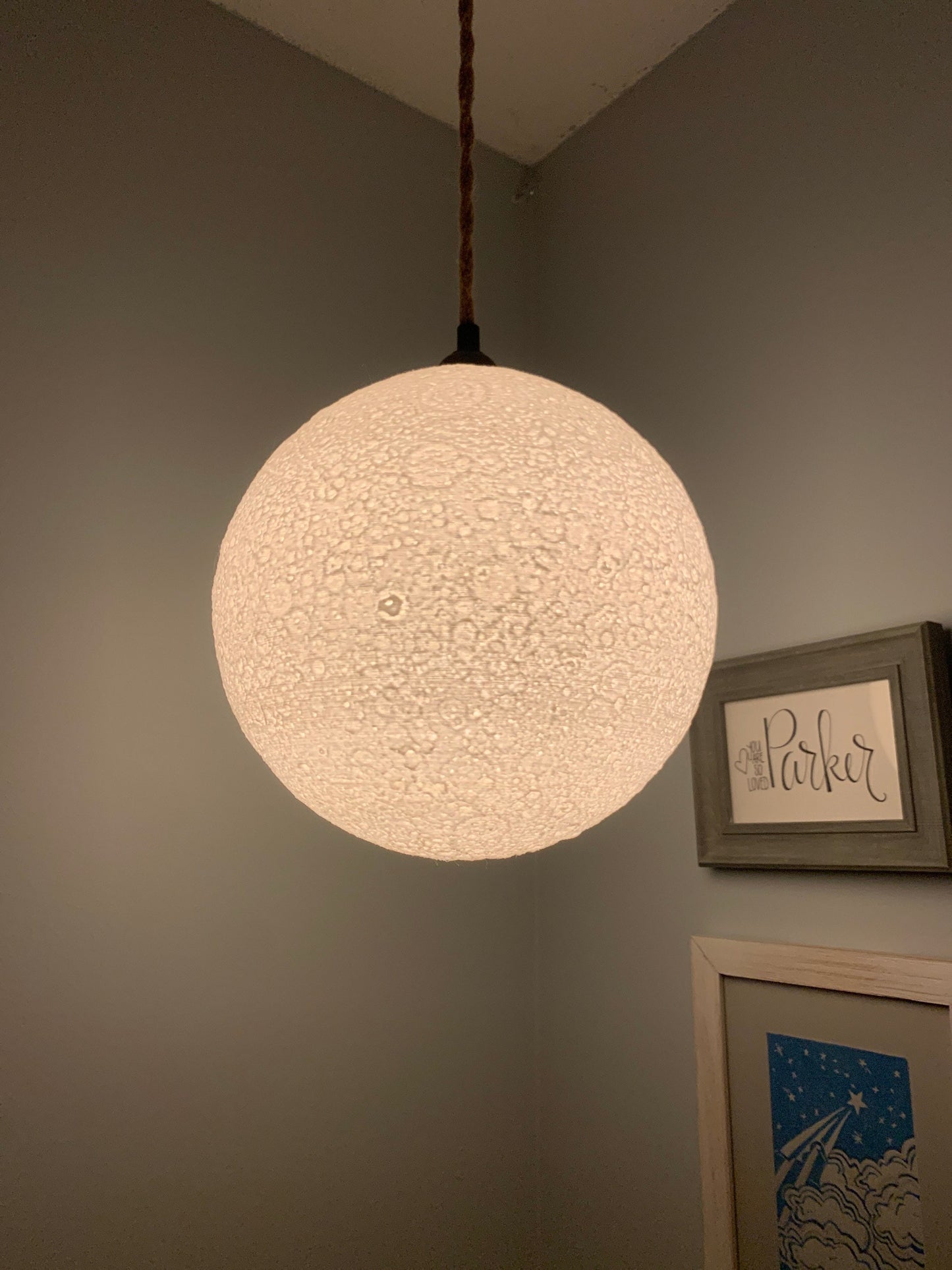 Hanging Moon Lamp - Large